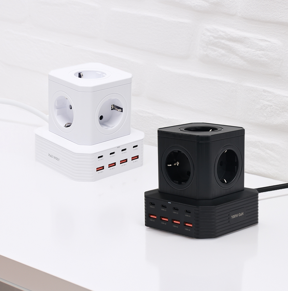 아이정 더편한 100W PD 초고속 8포트 충전기 멀티탭 콘센트 2M