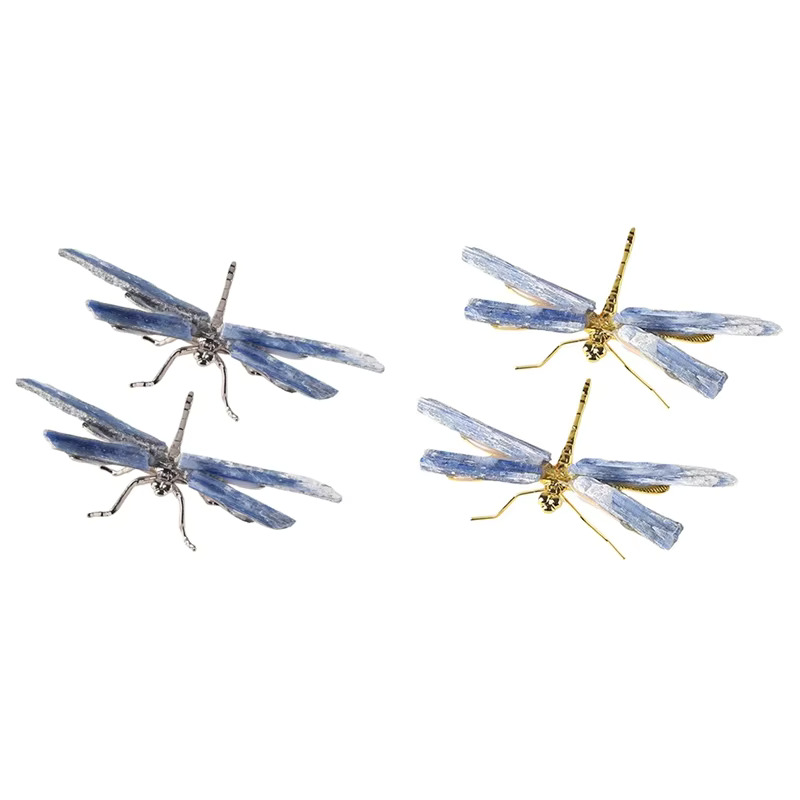Kyanite 잠자리 입상 크리스탈 스톤 공예 나비 미네랄 홈 데코 : 선진물류