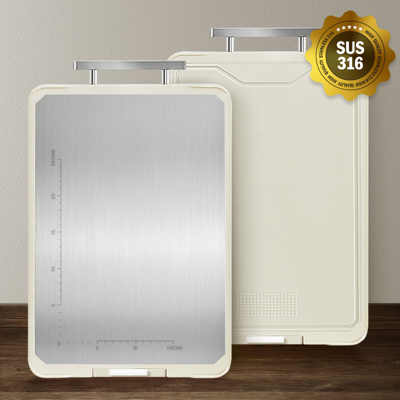 (1+1)SUS316 프리미엄 스테인리스 양면 도마 총2개