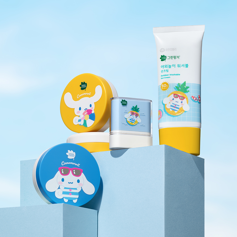 [1+1] NEW 그린핑거 시나모롤 한정판 에디션 순한 선쿠션 12g