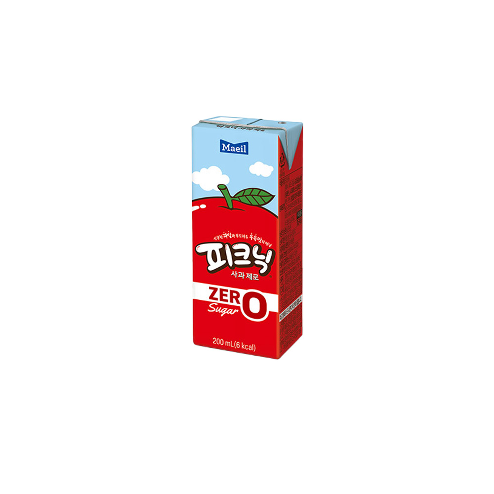 매일 피크닉 ZERO 사과 200mL 48팩/무배 : 성지에프엔비