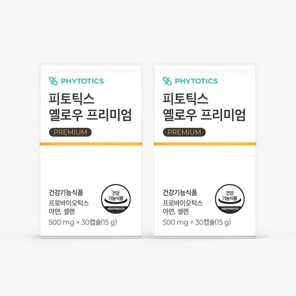 피토틱스 옐로우 프리미엄 여성 질 유래 유산균 30캡슐, 2개