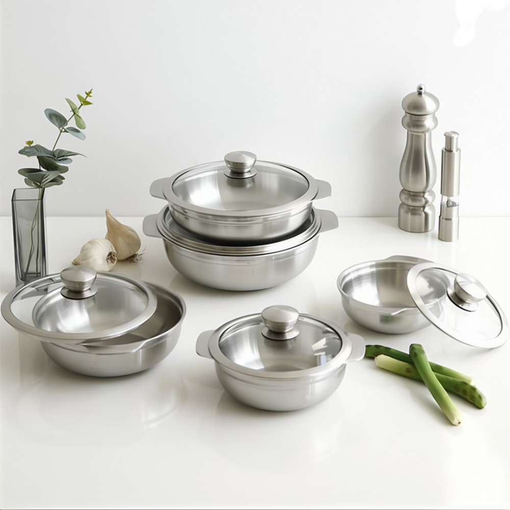 카리타스 국산 미니 냄비 5종 스텐 통5중 IH인덕션 양수 12cm