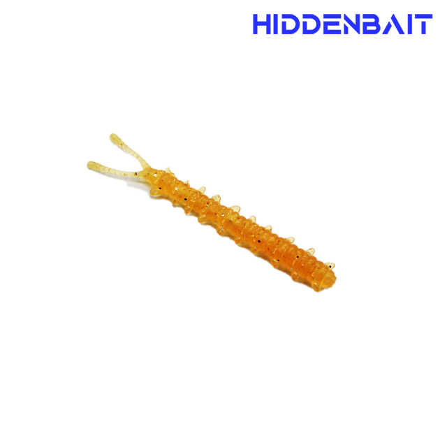 히든베이트 데이모스 아징웜 전갱이 볼락웜 볼락루어 UV점발광 송어 014 CHERRY RED FLAKE, 4.5cm - 상세 이미지 5