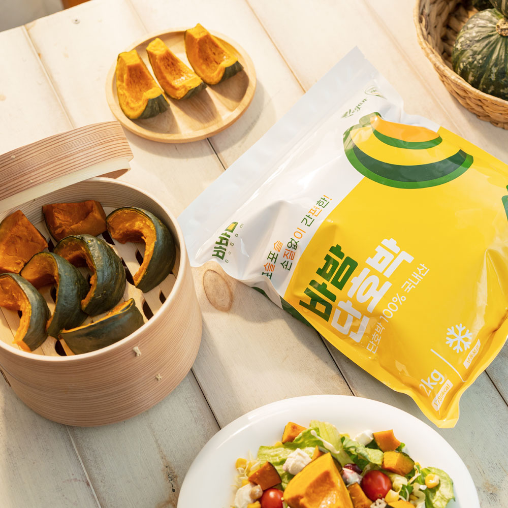 바밤 단호박 손질 냉동 국내산 찐 밤호박 대용량 2kg 이미지 3