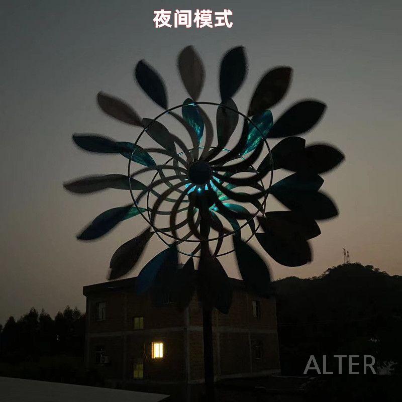 2m철제 정원바람개비 대형 풍차 조경용 화단 조경 꾸미기 인테리어 메이플리프트럼펫 - 상세 이미지 3