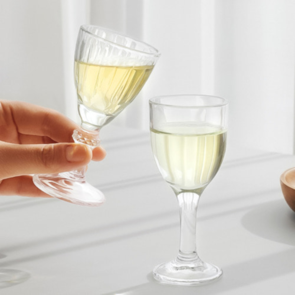작은 고블렛 술잔 2종 50ml 유리 예쁜 감성 소주잔 - 상세 이미지 4