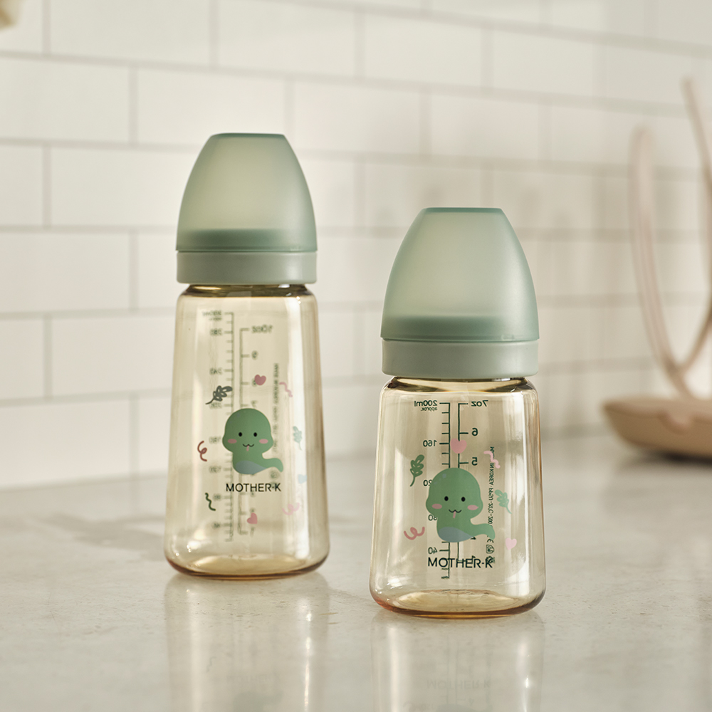 마더케이 신생아 PPSU 젖병 배앓이 방지 (노꼭지) 280ml, 3개, 뱀뱀 - 상세 이미지 5