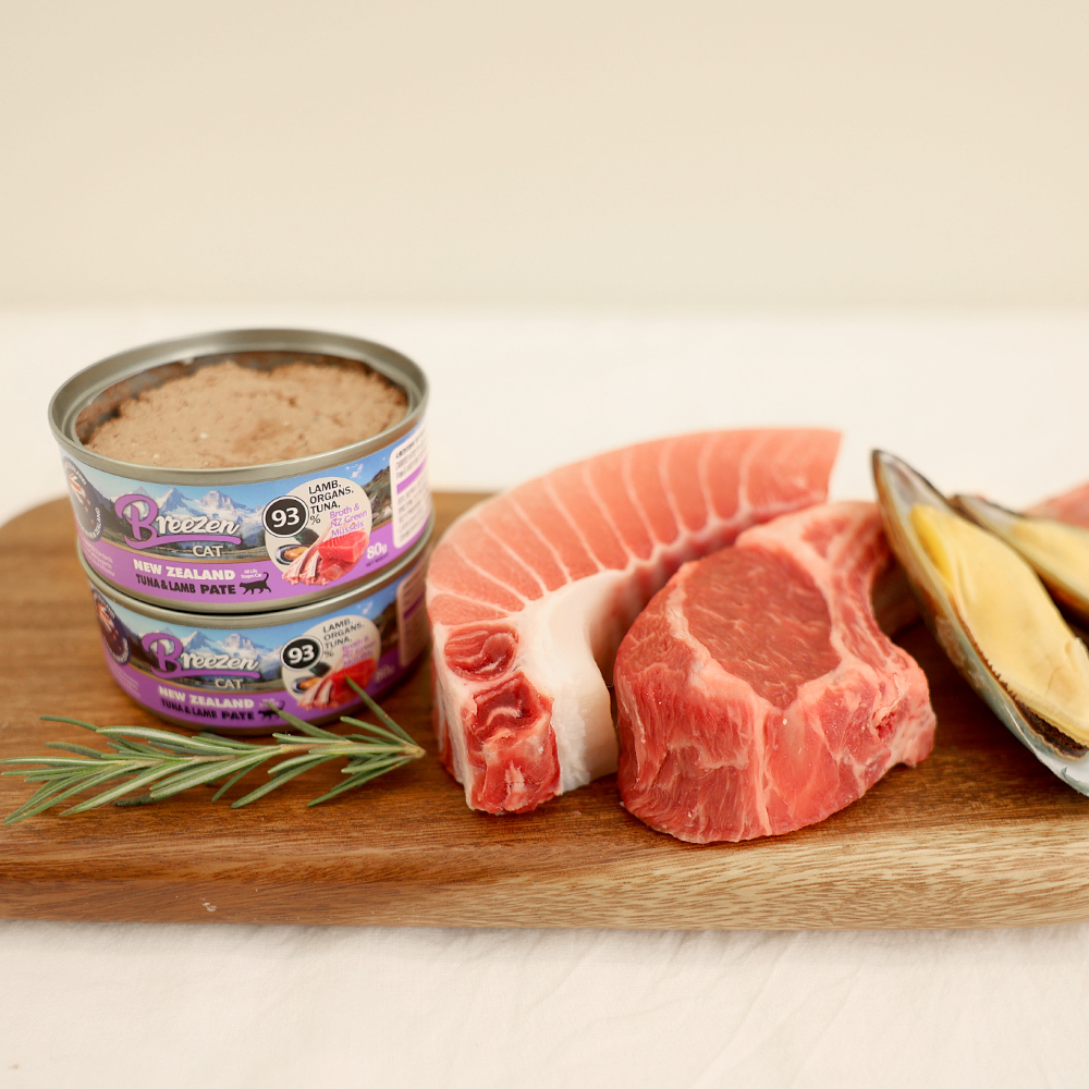 브리젠 뉴질랜드산 전연령 고양이 주식캔 습식사료 파테 참치+양고기, 80g, 12개 이미지 2