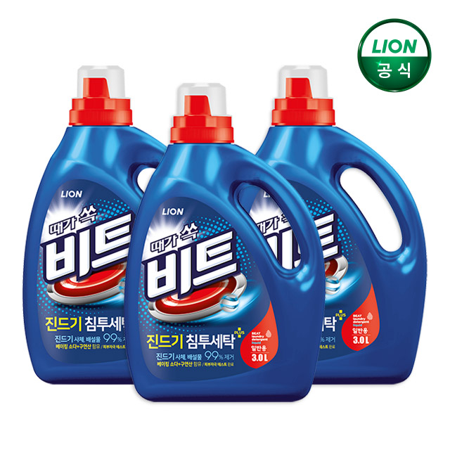 비트 진드기 침투세탁 일반용 본품 3L 3개 - 상품 이미지