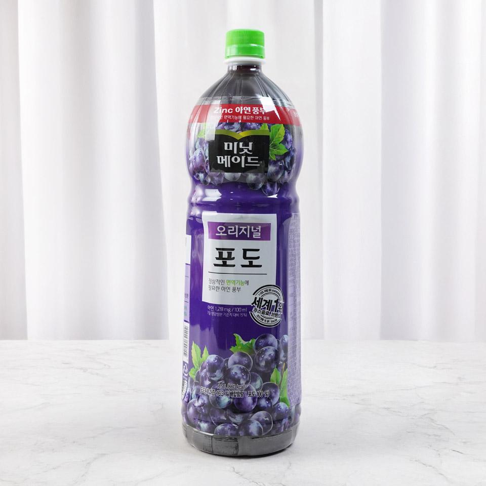 메가마트 코카콜라 미닛메이드 프리미엄 포도100 1.5L