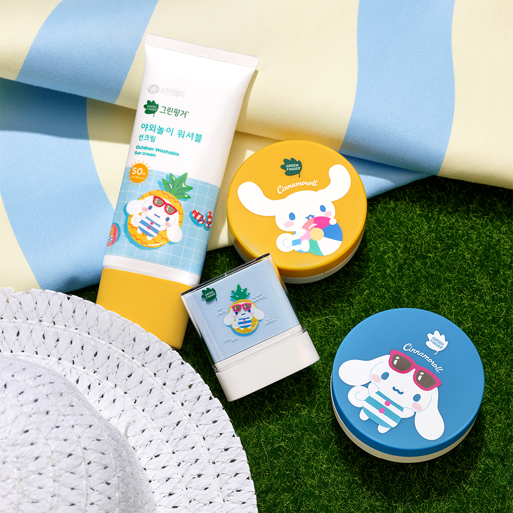 [1+1] NEW 그린핑거 시나모롤 한정판 에디션 순한 선쿠션 12g