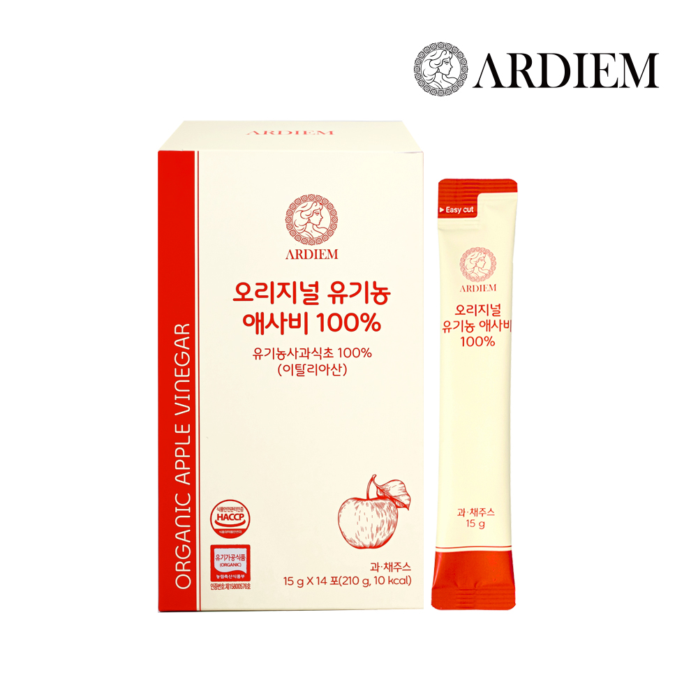 아르디엠 오리지널 유기농 애사비 100% 애플사이다비니거 스틱 , 210ml, 1개 - 상품 이미지