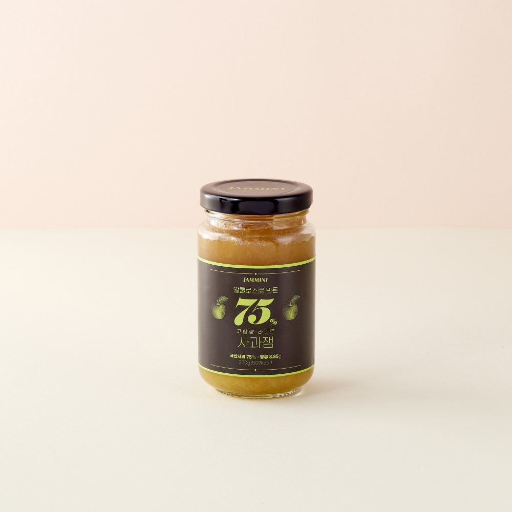 잼민트 알룰로스 저당 사과잼 270g 고함량 과육 - 상세 이미지 4