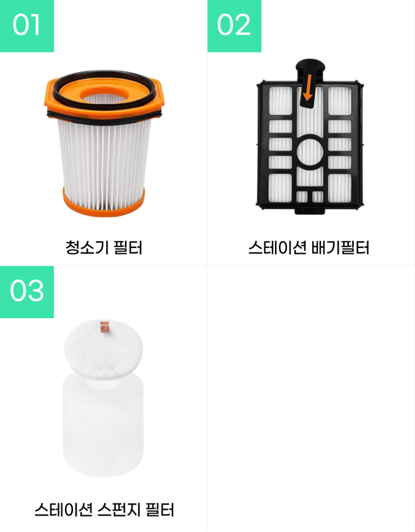 샤크 에보파워 시스템 청소기 필터 CS851AED CS150KRAE 1년 세트 판매처 상세 정보 이미지 3