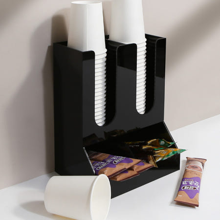 오피스 종이컵 디스펜서 탕비실 카페 냅킨 커피 캡슐 보관 정리함