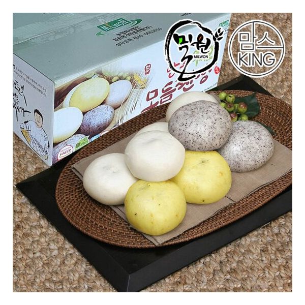 맘스킹밀원본가 안흥 우리밀모듬찐빵 30개(1500g)-팥 : 어니스트파크