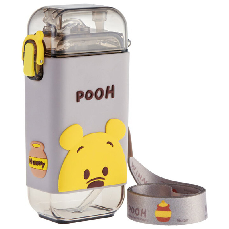 [발주상품 2~4 영업일 후 발송예정] 스케이터 곰돌이푸 캐릭터 스퀘어 스트로 보틀 280ml PSQ3ST - 주방·식기 - 하카타몰