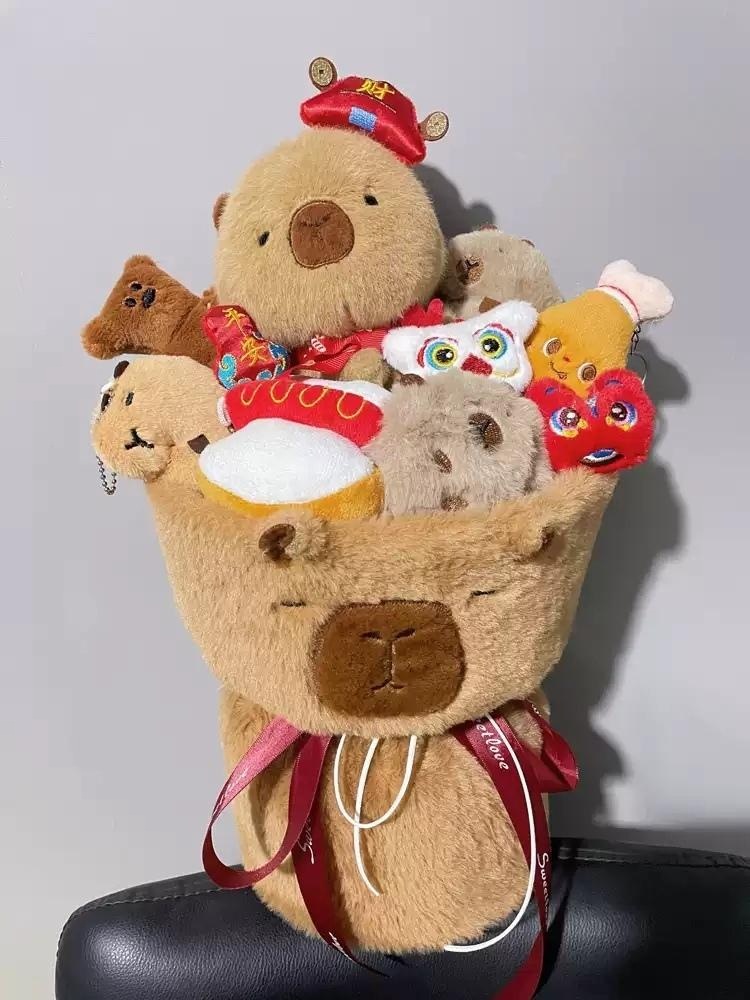 카피바라꽃다발 졸업식 입학식 학예회 선물 이벤트 인형 기념일 생일 발표회 - 상세 이미지 2