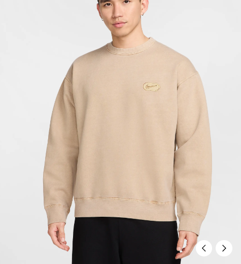 국내매장판 나이키 솔로 스우시 플리스 크루 맨투맨 D4 HJ2237-297