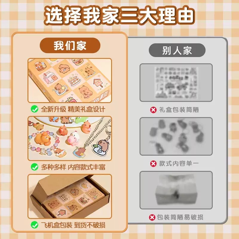 카피바라 피규어 미니어처 미니어쳐 미니 장식 모니터 귀여운 악세사리 모형 책상꾸미기 - 상세 이미지 3