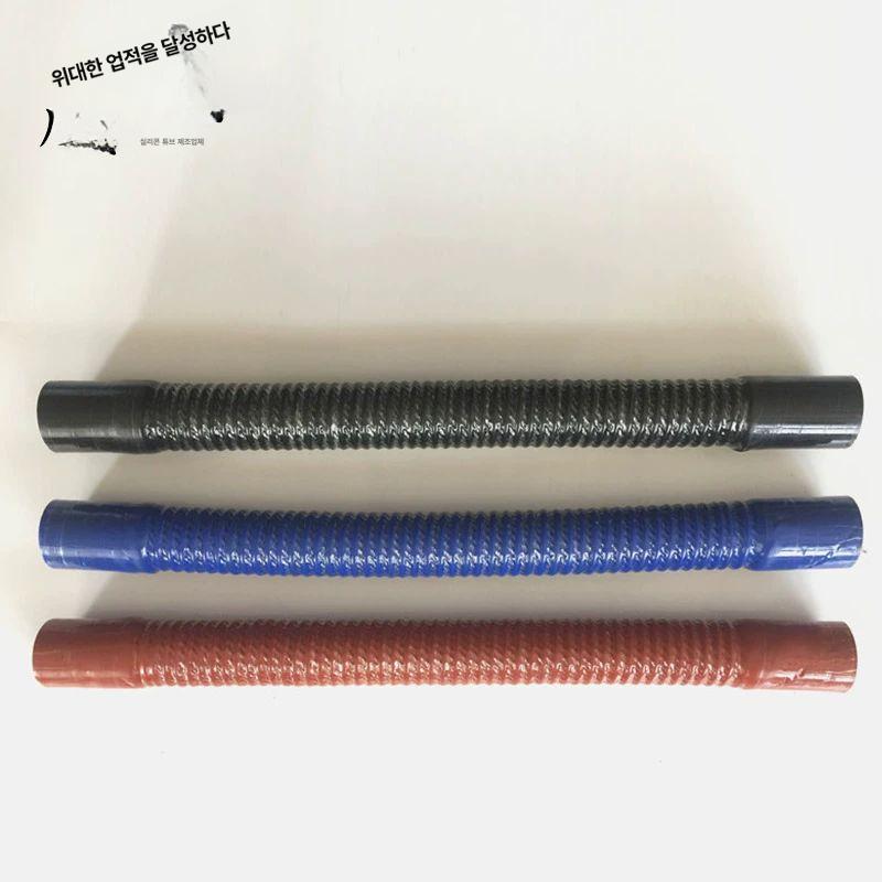 스텐 주름관 파이프 열처리 호스 강선 고온 부속 고무호스 와이어 내경 38mm 길이 800mm - 상세 이미지 4