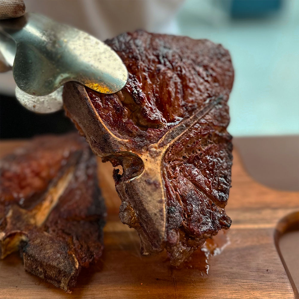 엘본 스테이크 캠핑고기 꽃갈비 채끝 안심 450g, 1개