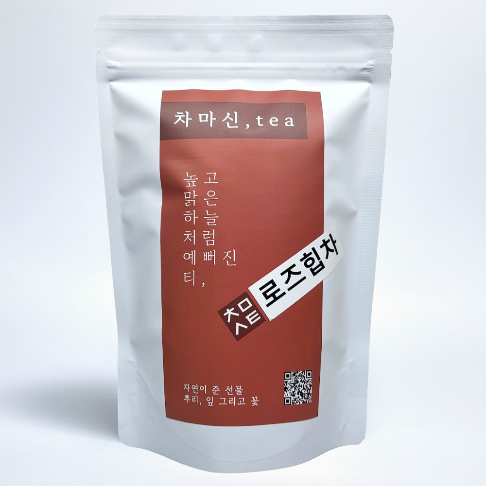 [50티백] 로즈힙차 티백 로즈힙티 카페인없는티 50개입, 1개