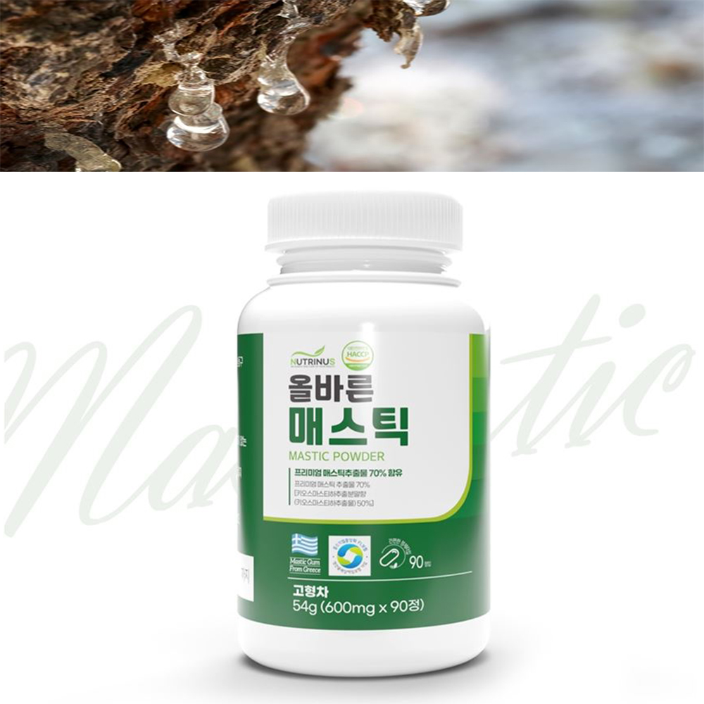 올바른 매스틱 수액 90정 혼합 유산균 3개월분