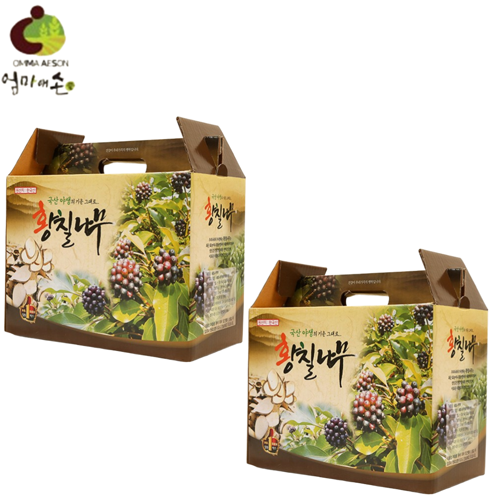 엄마애손 황칠 나무 즙 100% 100ml 60포 2박스 국내산 진액 액기스 추출액 효능 - 상품 이미지