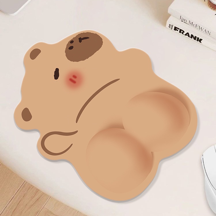 카피바라 마우스패드 키보드 패드 장패드 매트 책상 동물 꾸미기 캐릭터 귀여운 - 상품 이미지