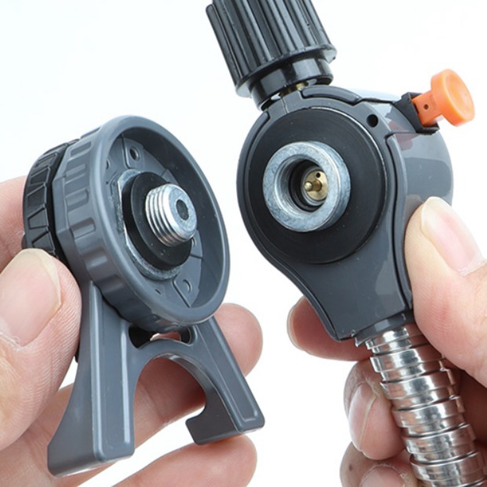 해바라기 버너 이소가스 부탄 캠핑용 강염 어댑터 고화력 스테이션 원형