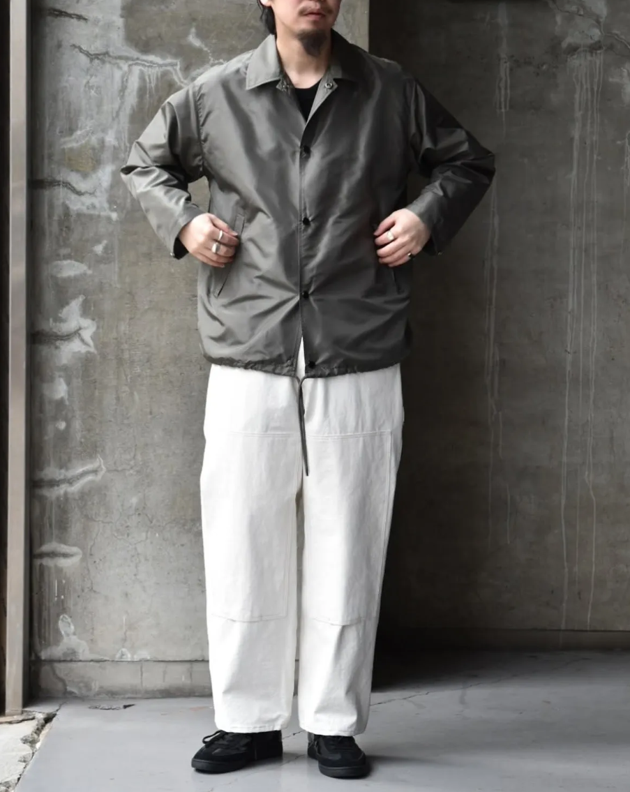 마카웨어 MARKAWARE 코치 자켓 실크 타페타 A25A03BL01C 세이지그린 - 상세 이미지 4