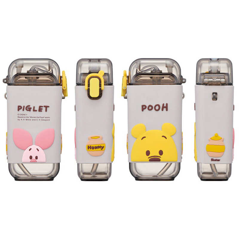 [발주상품 2~4 영업일 후 발송예정] 스케이터 곰돌이푸 캐릭터 스퀘어 스트로 보틀 280ml PSQ3ST - 주방·식기 - 하카타몰