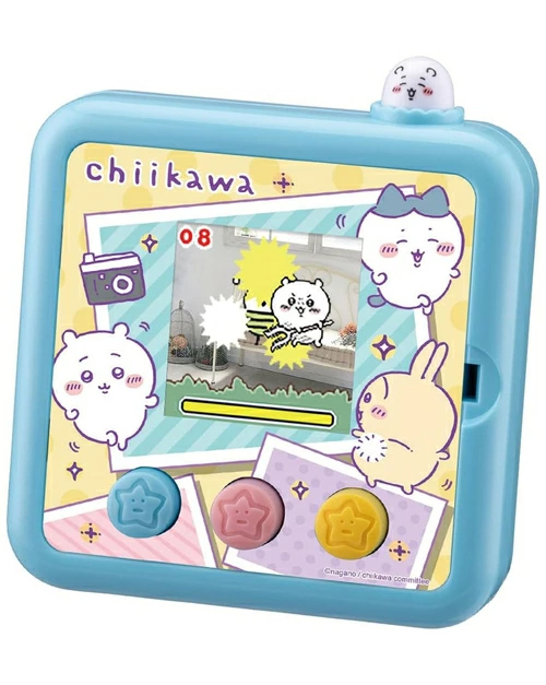 타카라토미 치이카와 chiikawa 카메라로 얍 먼작귀 미니 게임기 블루 퍼플 - 상품 이미지