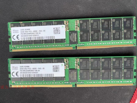 새로운 SK하이닉스 DDR5 64G 2RX4 PC5-4800E ECC RDIMM 서버 메모리 모듈
