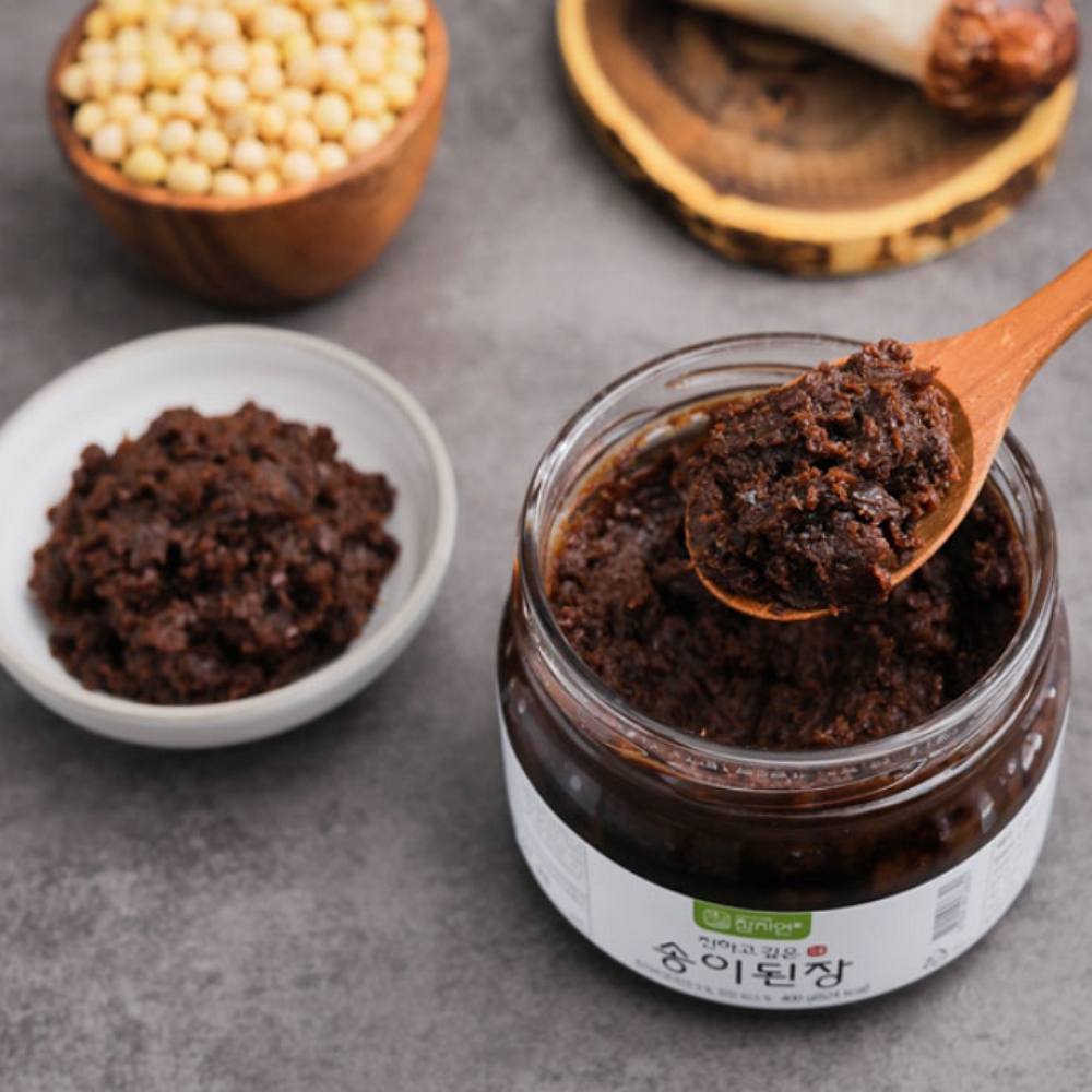 국산 송이버섯 된장 고추장 선물 세트 재래식 고급 유리병 전통 찌개 송이 400g 2병 - 상세 이미지 4