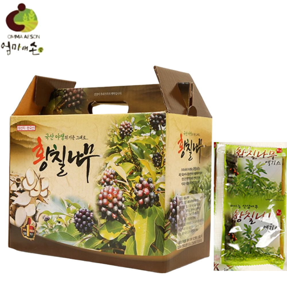 엄마애손 황칠 나무 즙 100% 100ml 60포 1박스 국내산 진액 액기스 추출액 효능 - 상품 이미지