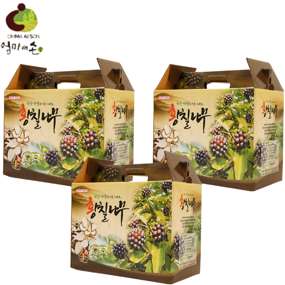 엄마애손 황칠 나무 즙 100% 100ml 60포 3박스 국내산 진액 액기스 추출액 효능 - 상품 이미지