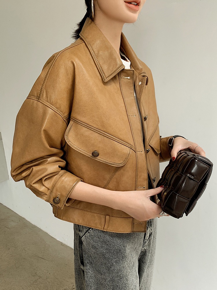 멋퀸 프리미엄 여성 양가죽자켓 레더자켓 숏라이더 램스킨 자켓 가을