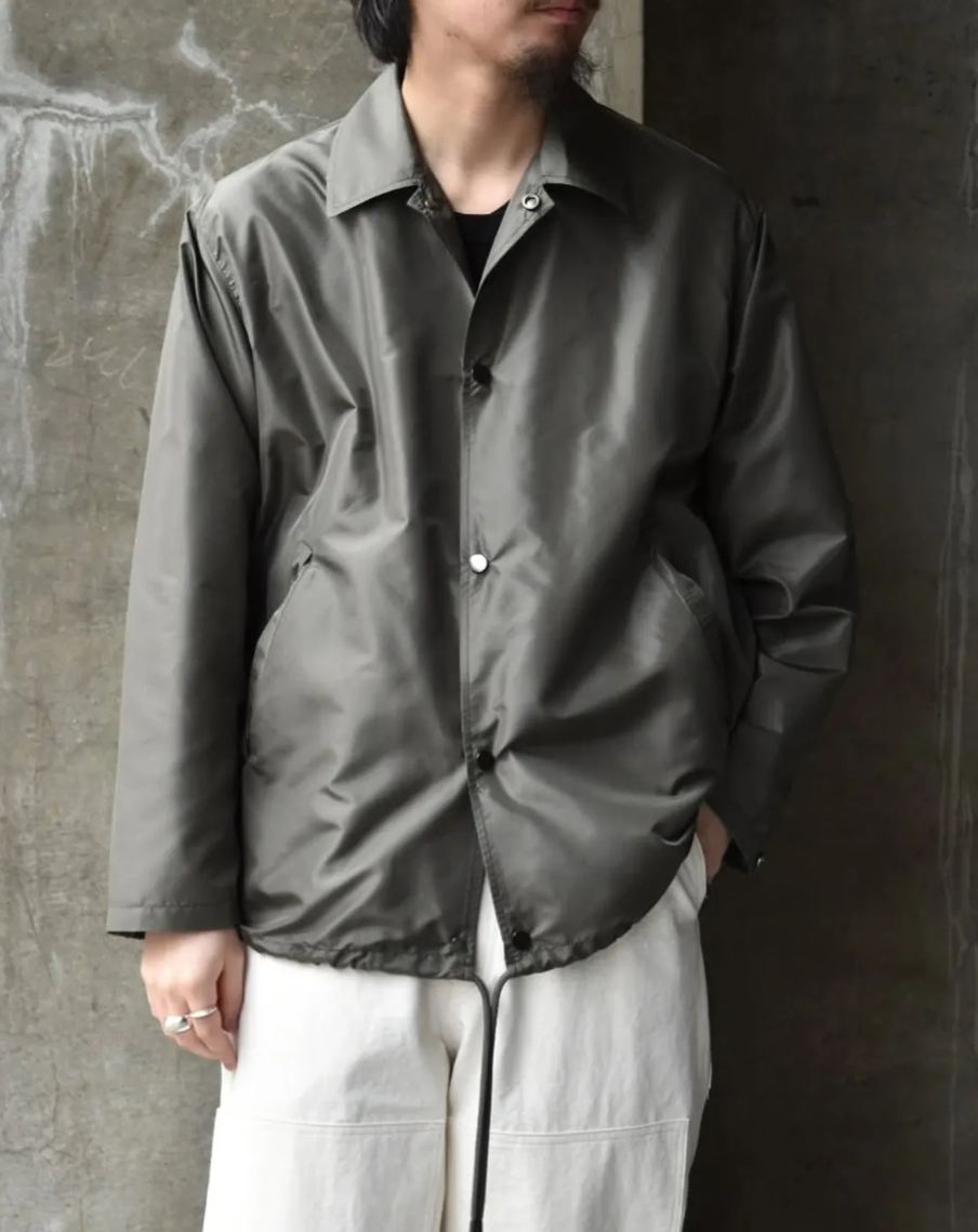 마카웨어 MARKAWARE 코치 자켓 실크 타페타 A25A03BL01C 세이지그린 - 상세 이미지 3
