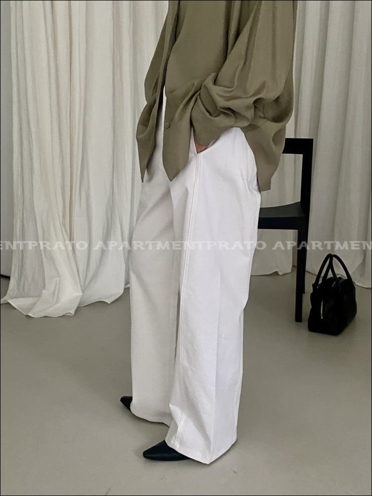 [NOMATTER] 노메럴 뮤트 팬츠 코튼 일자 면바지 (3color) 상세 이미지 8