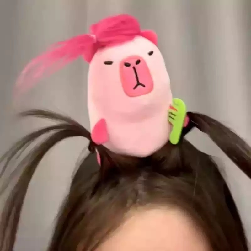 카피바라 머리띠 귀여운 생일 인형 밴드 동물 캐릭터 선물 파티 헤어밴드 이미지 6