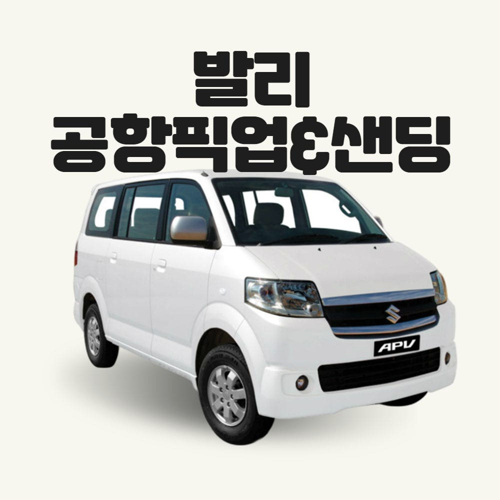 부티난다여행 [발리] 응우라라이 공항 픽업 & 샌딩 서비스 (5인)