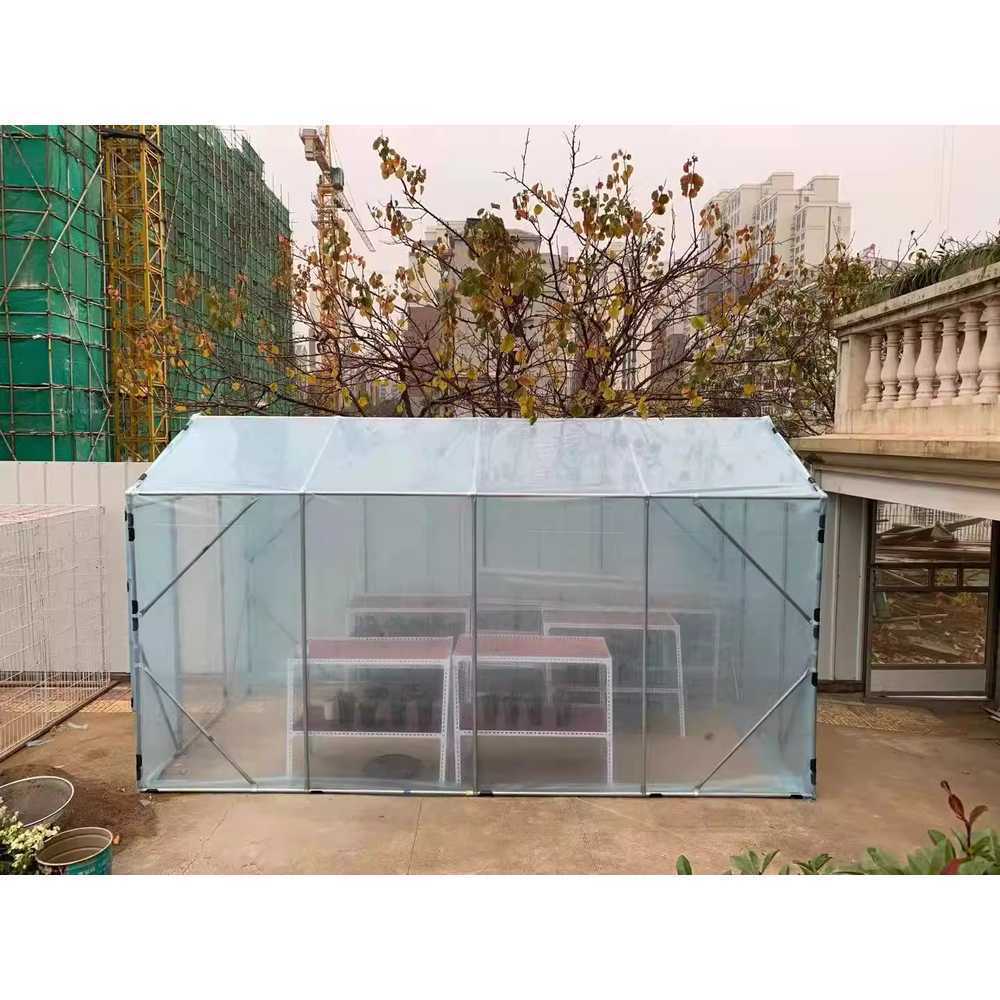 조립식 비닐하우스 옥상 온실 텃밭 투명 보온 농막 2x2x2.25m - 상세 이미지 4