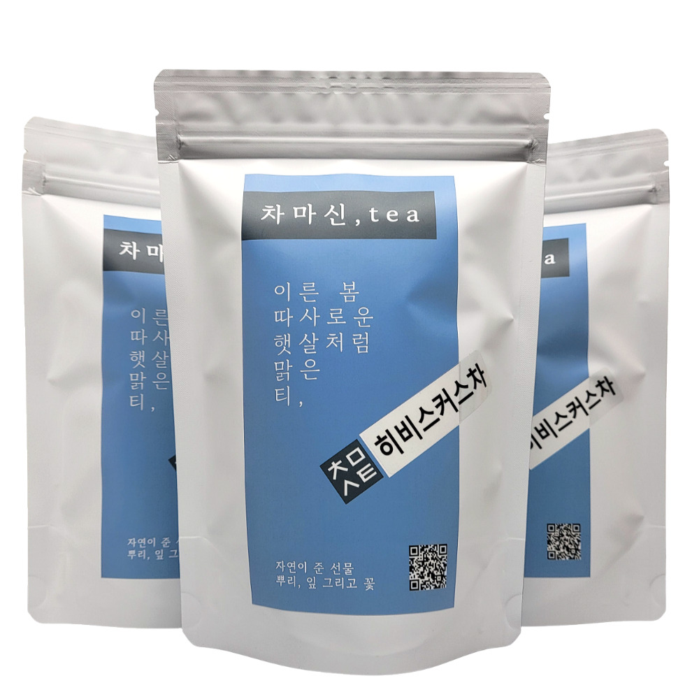 [150티백] 히비스커스 티백 히비스커스차 티 무궁화꽃차 50개입, 3개 - 상품 이미지