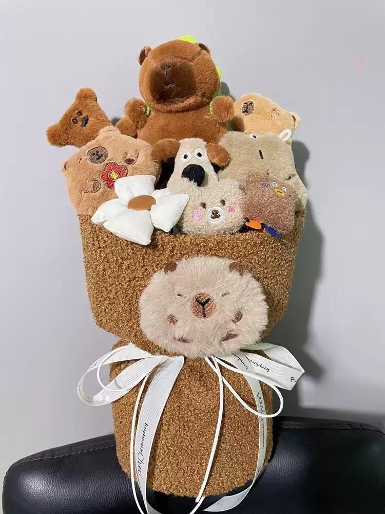 카피바라꽃다발 졸업식 입학식 학예회 선물 이벤트 인형 기념일 생일 발표회 - 상세 이미지 4