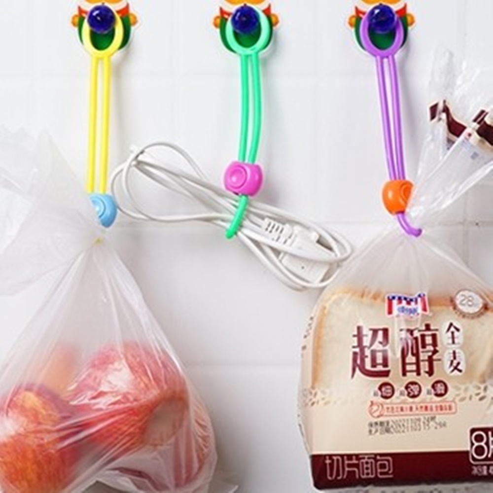박대표마켓 5P 밀봉 끈 과자 빵 봉지 밀폐 집게 클립 - 상품 이미지