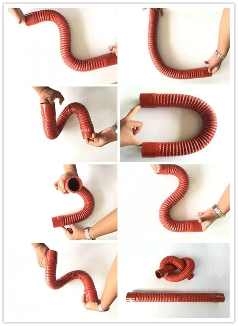 스텐 주름관 파이프 열처리 호스 강선 고온 부속 고무호스 와이어 내경 38mm 길이 800mm - 상세 이미지 3