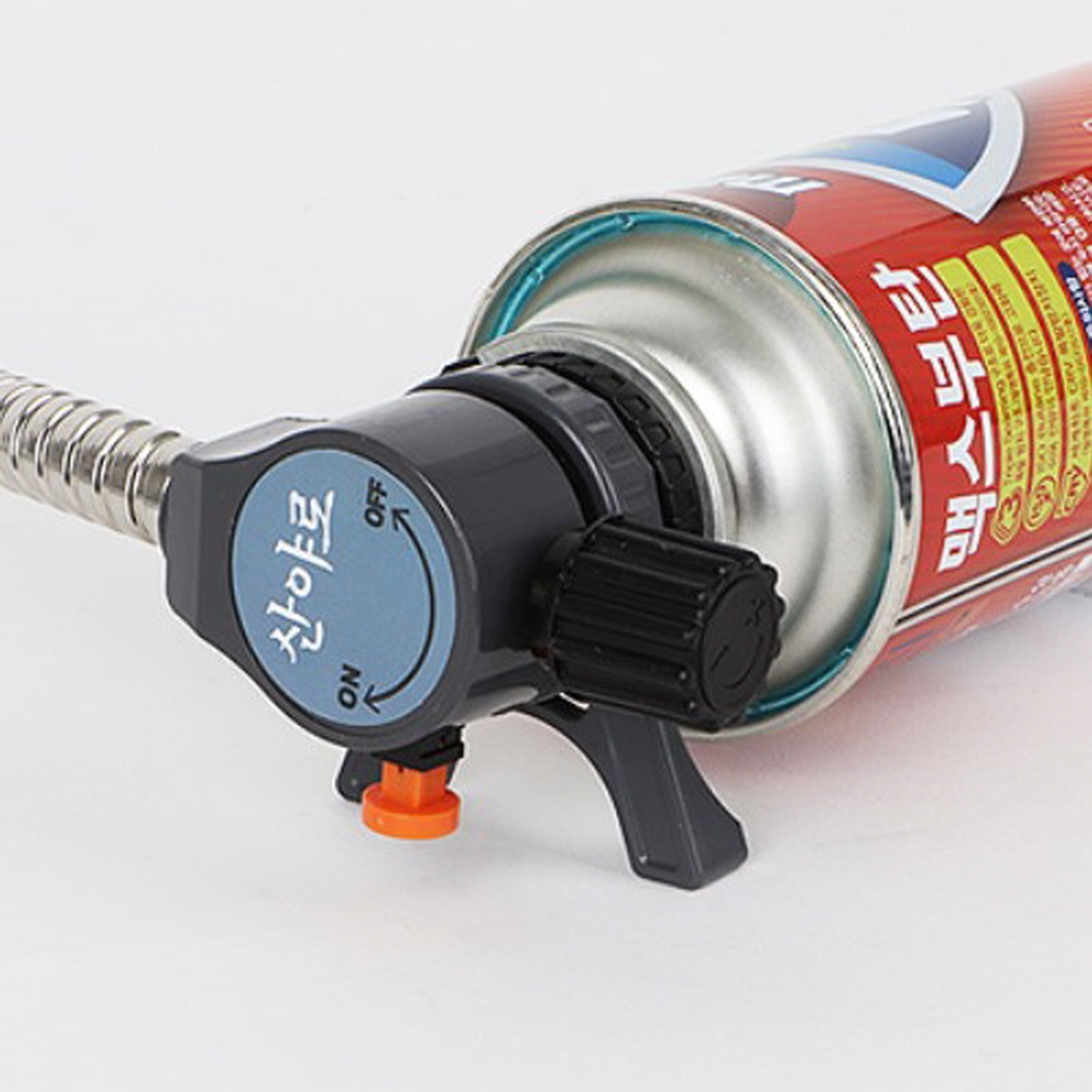 해바라기 버너 이소가스 부탄 캠핑용 강염 어댑터 고화력 스테이션 원형